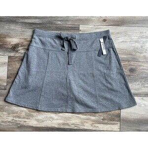 NWT Silverwear Women's Active French Terry Skort Gray Size Medium